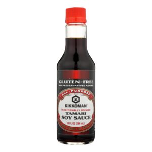 Kikkoman Tamari Soy Sauce - Naturally Brewed - Case Of 6 - 10 Fl Oz