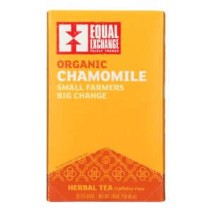 Equal Exchange Organic Chamomile Tea - Chamomile Tea - Case Of 6 - 20 Bags