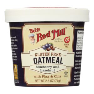 Bob's Red Mill - Gluten Free Oatmeal Cup Blueberry And Hazelnut - 2.5 Oz - Case Of 12