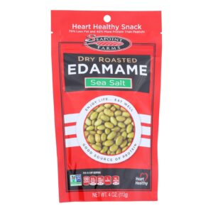 Seapoint Farms Dry Roasted Edamame - Sea Salt - Case Of 12 - 4 Oz.