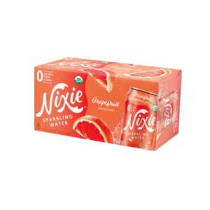 Nixie Sparkling Water - Sparkling Water Grapefruit - Case Of 3 - 8-12 Fz