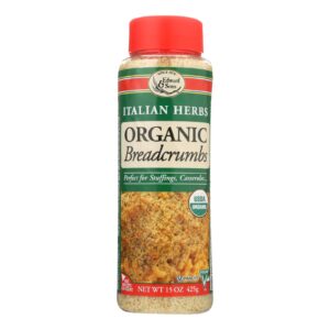 Edward And Sons Organic Italian Herb Breadcrumbs - Case Of 6 - 15 Oz.