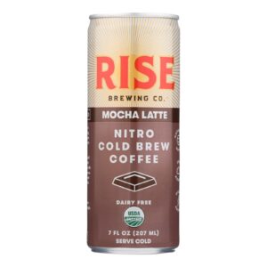 Rise Brewing Co. Mocha Latte Nitro Cold Brew Coffee, Mocha Latte - Case Of 12 - 7 Fz