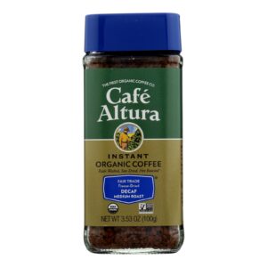 Cafe Altura - Coffee Instant Decaf - Case Of 6 - 3.53 Oz