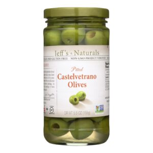 Jeff's Garden - Castelvetrano Olives - Pitted - Case Of 6 - 5.5 Oz.