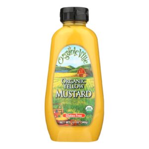 Organic Ville Organic Yellow - Mustard - Case Of 12 - 12 Oz.