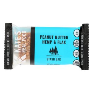 Kate's Real Food - Bar Stsh Pb Hmp-flx - Case Of 12 - 2.2 Oz