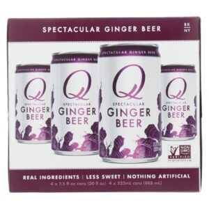 Q Drinks Soda - Ginger Beer - Can - Case Of 6 - 4-7.5fl Oz