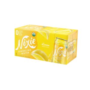 Nixie Sparkling Water - Sparkling Water Lemon - Case Of 3 - 8-12 Fz