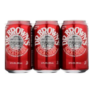 Dr. Brown - Soda Black Cherry - Case Of 4 - 6-12 Fz