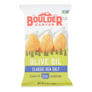 Boulder Canyon - Kettle Chips - Olive Oil - Case Of 12 - 5 Oz.