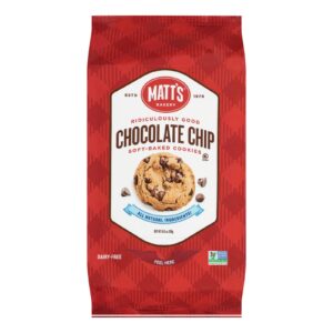 Matt's Cookies - Cookies Chocolate Chip - Case Of 6-10.5 Oz