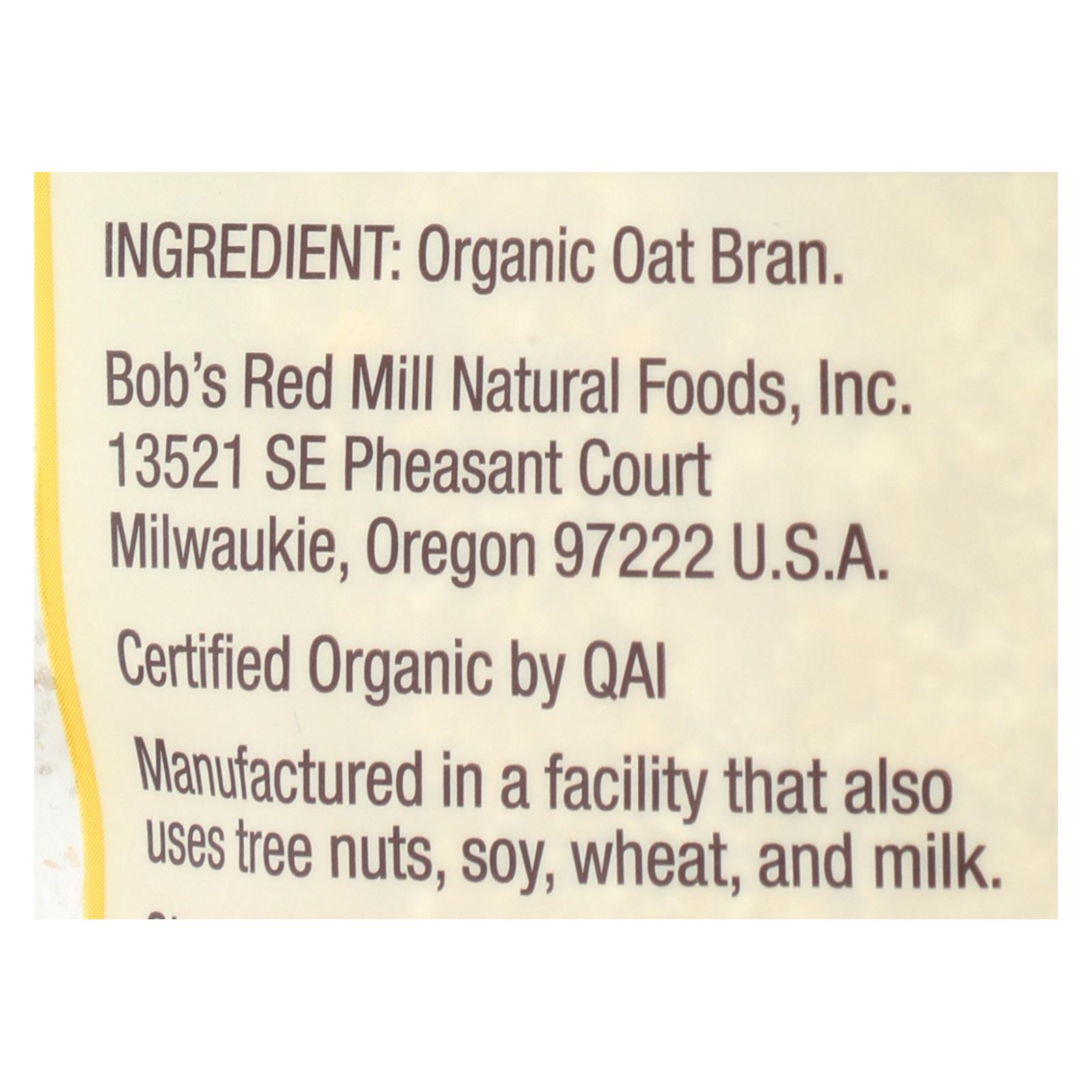 Bob's Red Mill - Oat Bran - Organic High Fiber Hot Cereal - Case Of 4 - 18 Oz. - Image 2