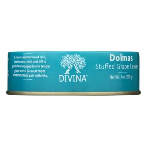Divina - Dolmas Stuffed Grape Leaves - Case Of 12 - 7 Oz.