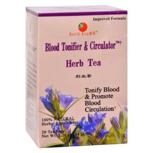 Health King Medicinal Teas Blood Tonifier And Circulator Herb Tea - 20 Tea Bags
