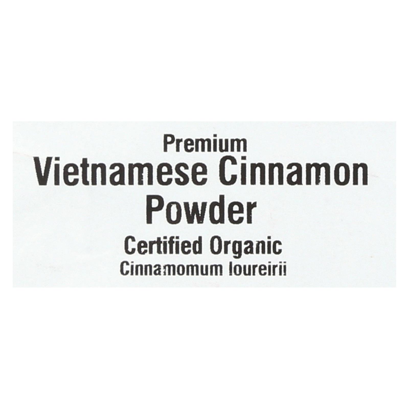 Frontier Herb Cinnamon - Organic - Ground - Vietnamese - 5 Percent Oil - Bulk - 1 Lb - Image 2