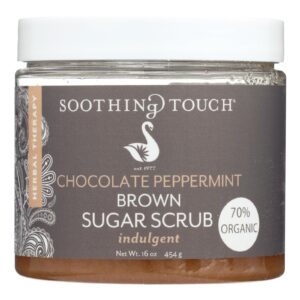 Soothing Touch Brown Sugar Scrub - Chocolate-peppermint - 16 Oz