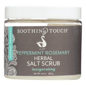 Soothing Touch Salt Scrub - Peppermint-rosemary - 20 Oz
