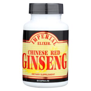 Imperial Elixir Chinese Red Ginseng - 500 Mg - 50 Capsules