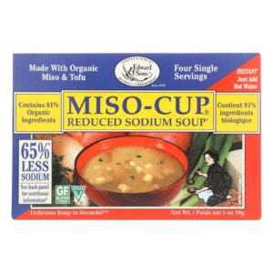 Edward And Sons Reduced Sodium Miso - Cup - Case Of 12 - 1 Oz.