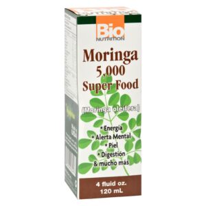 Bio Nutrition - Moringa Super Food - 5000 Mg - 4 Fl Oz