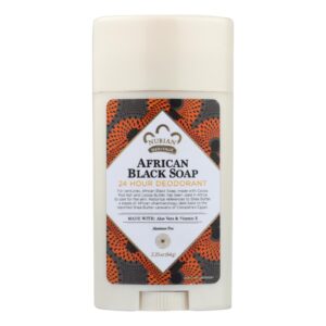Nubian Heritage Deodorant - All Natural - 24 Hour - African Black Soap - 2.25 Oz - 1 Each