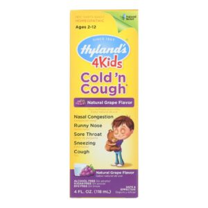 Hylands Homeopathic Cold N Cough - 4 Kids - Grape - 4 Oz
