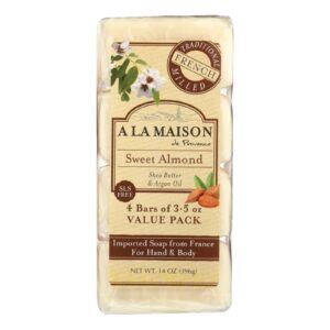 A La Maison - Bar Soap - Sweet Almond - 4-3.5 Oz