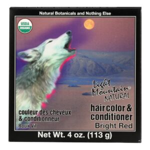 Light Mountain Hair Color - Bright Red - Case Of 1 - 4 Oz.