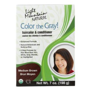 Light Mountain Clr Gry - Conditioner - Organic - Medbrwn - 7 Oz