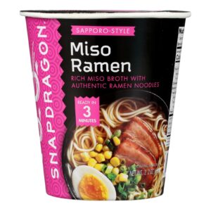 Snapdragon Foods - Ramen Cup Miso - Case Of 6-2.2 Oz