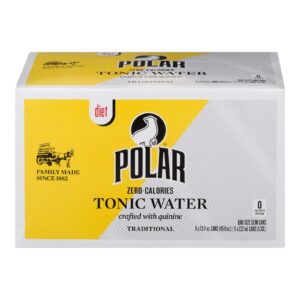Polar Beverages - Tonic Water Diet 6pk - Case Of 4-6-7.5 Fz