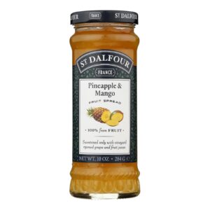 St Dalfour Fruit Spread - Deluxe - 100 Percent Fruit - Pineapple And Mango - 10 Oz - Case Of 6