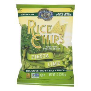 Lundberg Family Farms - Rice Chips - Fiesta Lme - Case Of 24-1.5 Oz.