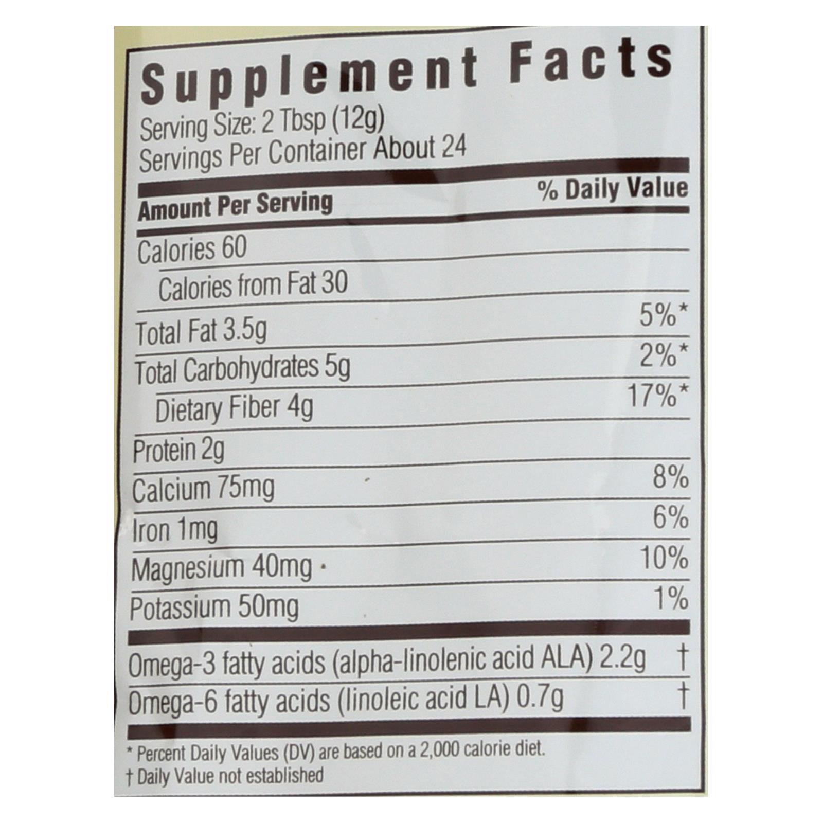 Spectrum Essentials Organic Chia Seed - Ground - 10 Oz - Image 2