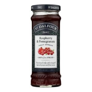 St Dalfour Fruit Spread - Deluxe - 100 Percent Fruit - Raspberry And Pomegranate - 10 Oz - Case Of 6