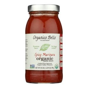 Organico Bello Marinara Pasta Sauce - Spicy - Case Of 6 - 25 Oz.