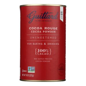 Guittard Chocolate - Cocoa Powder Uns Cocoa Rouge - Case Of 9-8 Oz