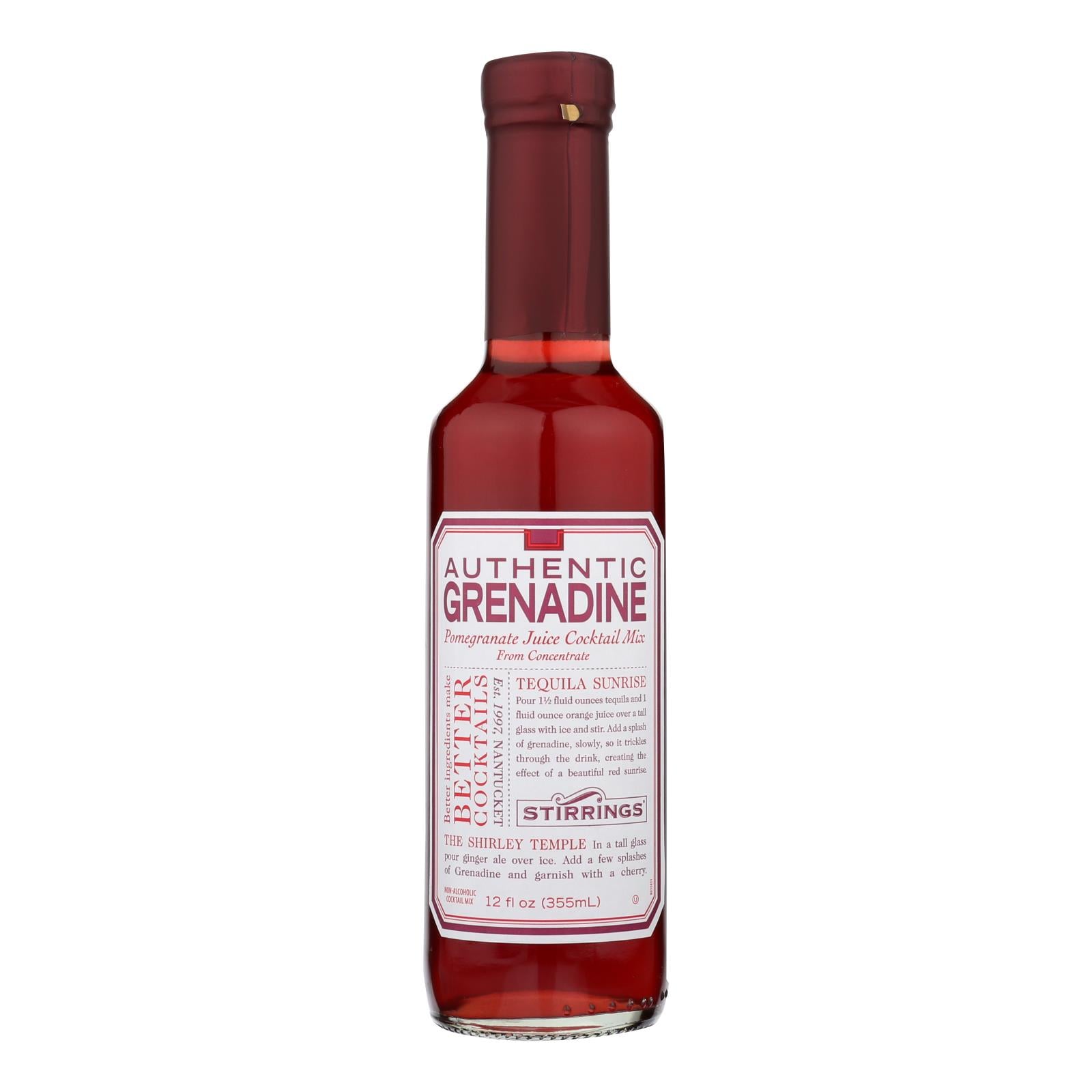 Stirrings Bar Ingredients - Authentic Grenadine - Case Of 6 - 12 Fl Oz.