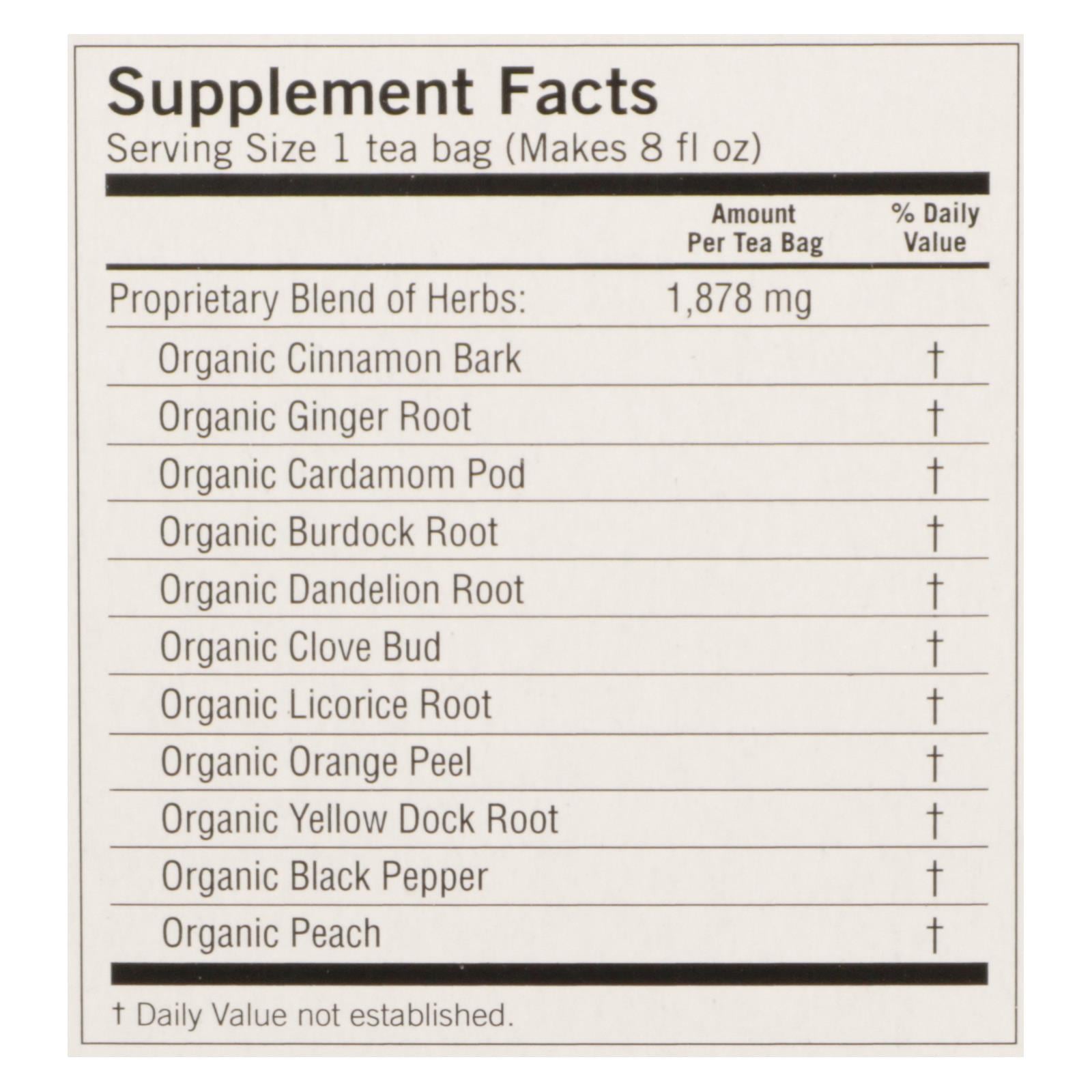 Yogi Detox - Peach - Case Of 6 - 16 Bags - Image 3