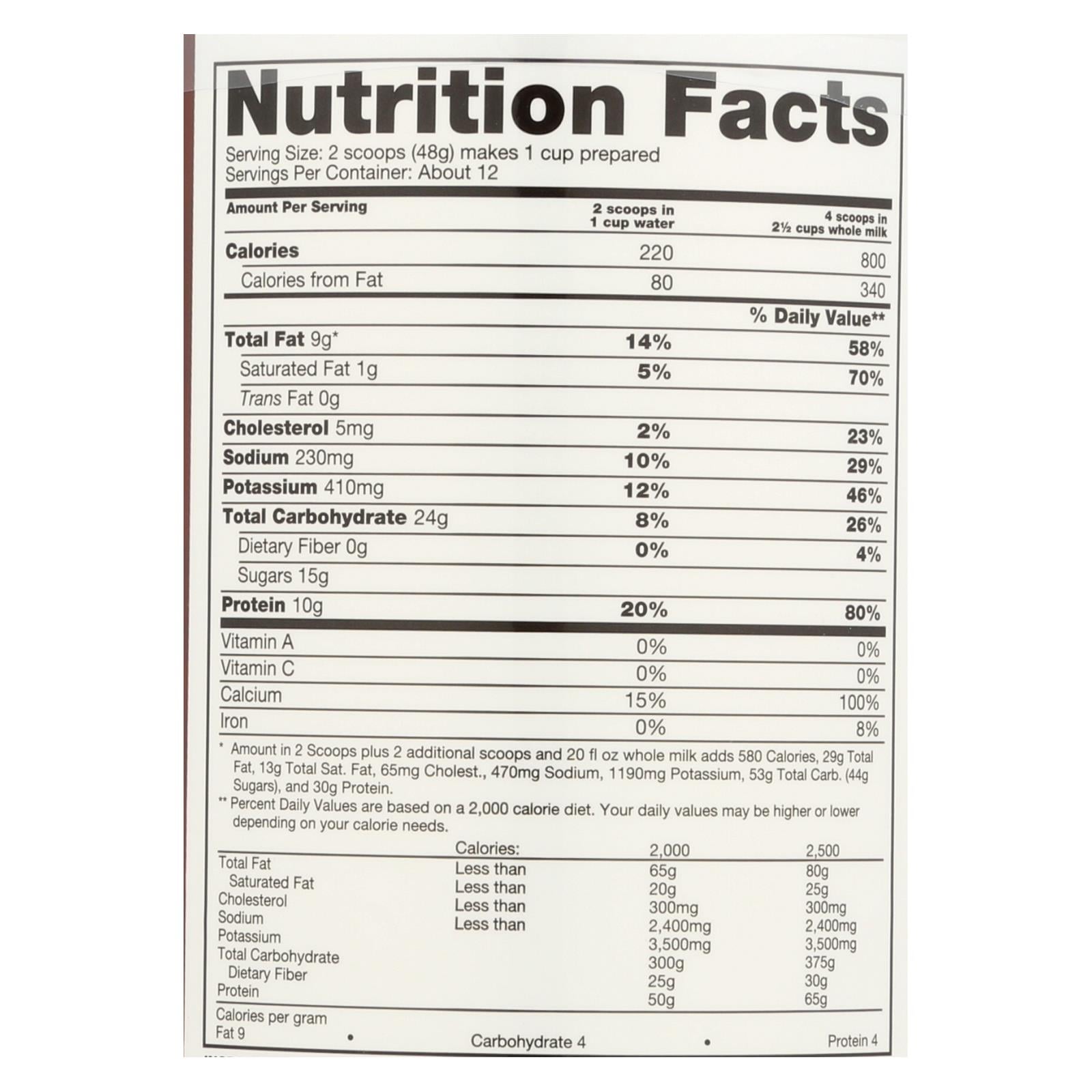 Naturade Weight Gain Vanilla - 20.3 Oz - Image 3