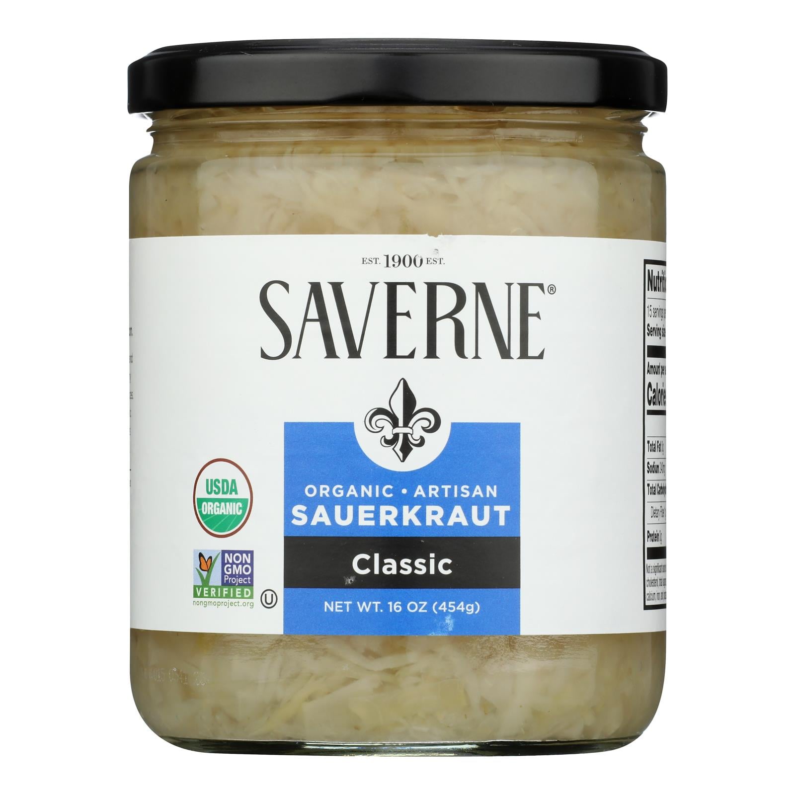 Saverne Organic Artisanal Kraut - Case Of 6 - 16 Oz