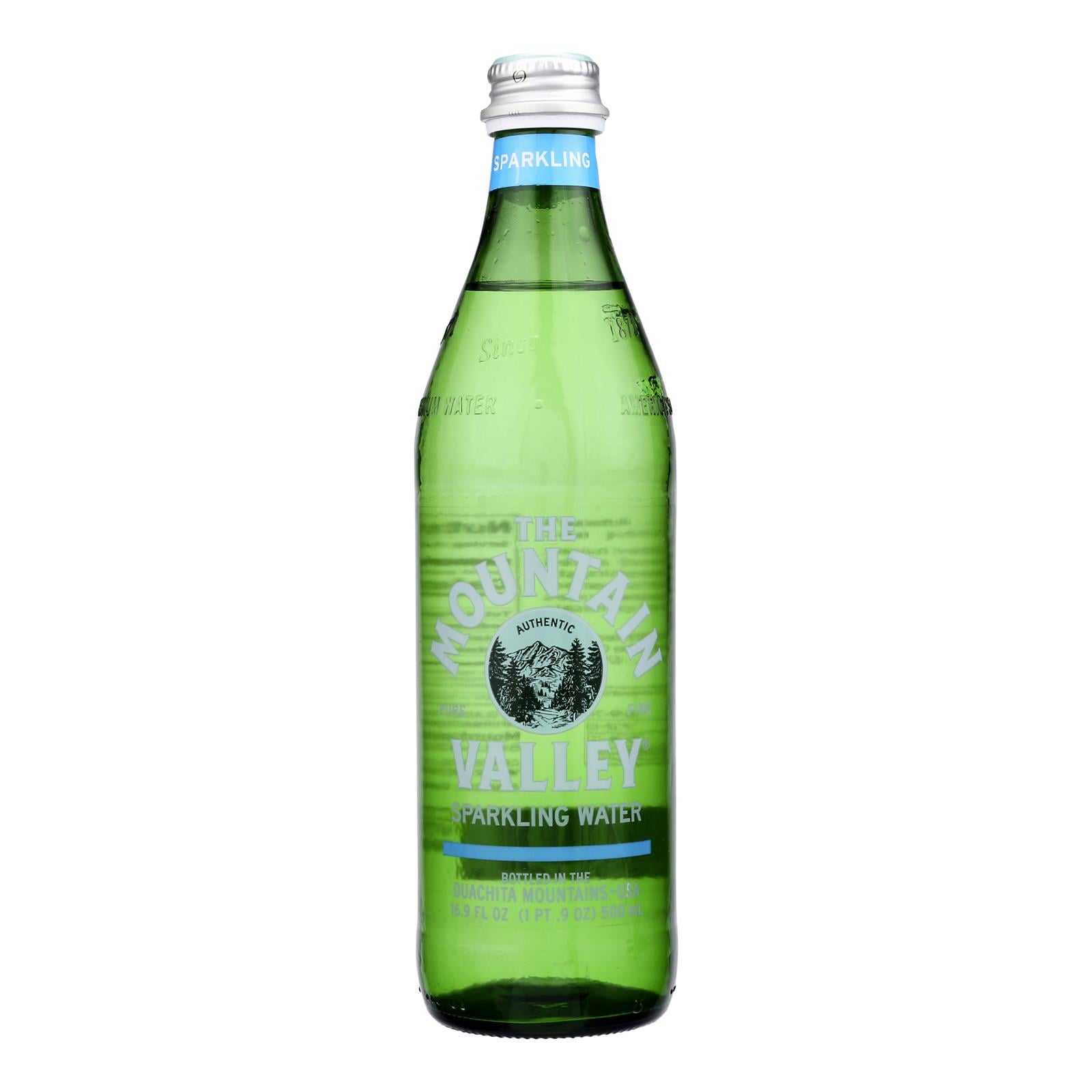 Mountain Valley Spring Water Sparkling Bottled Water - Case Of 12 - 16.9 Fz