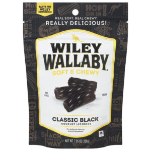 Wiley Wallaby - Licorice Classic Black - Cs Of 12-7.05 Oz