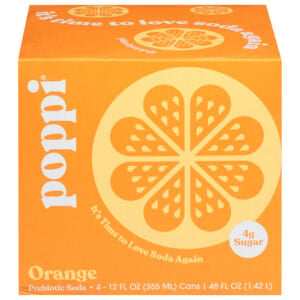 Poppi - Prebio Soda Orange 4pk - Cs Of 6-4-12 Fz