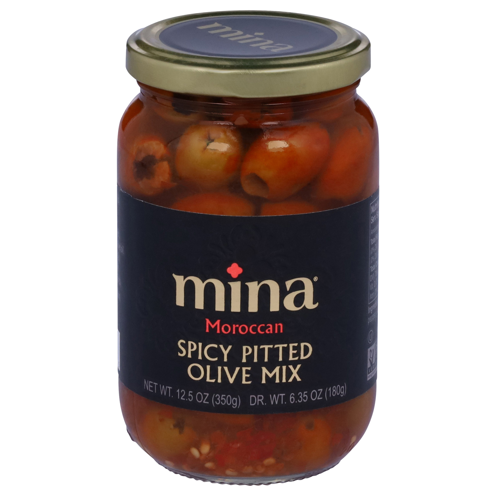 Mina - Olive Mix Spicy Pitted - Cs Of 6-12.5 Oz