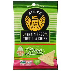 Siete - Tortilla Chips Lime - Cs Of 24-1 Oz