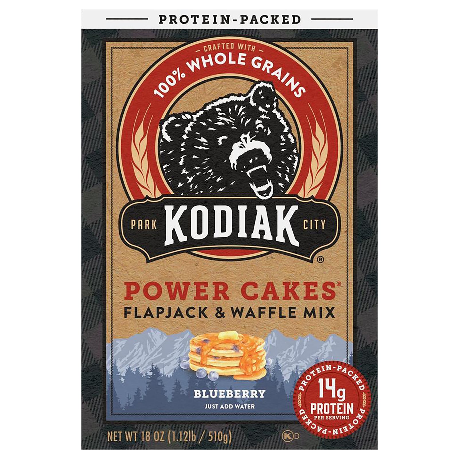 Kodiak Cakes - Mix Flp Jck Wffl Bluebrry - Cs Of 6-18 Oz