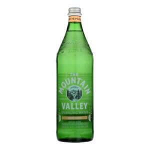 Mountain Valley Spring - Sparkling Water White Peach - Case Of 12 - 1 Ltr