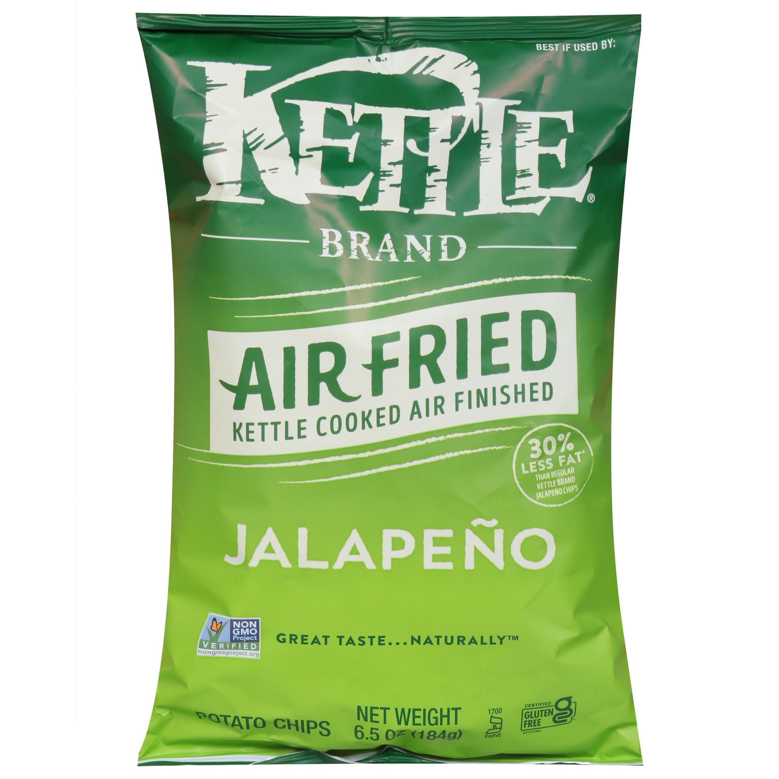 Kettle Brand - Potato Chips Jalapeno - Cs Of 12-6.5 Oz